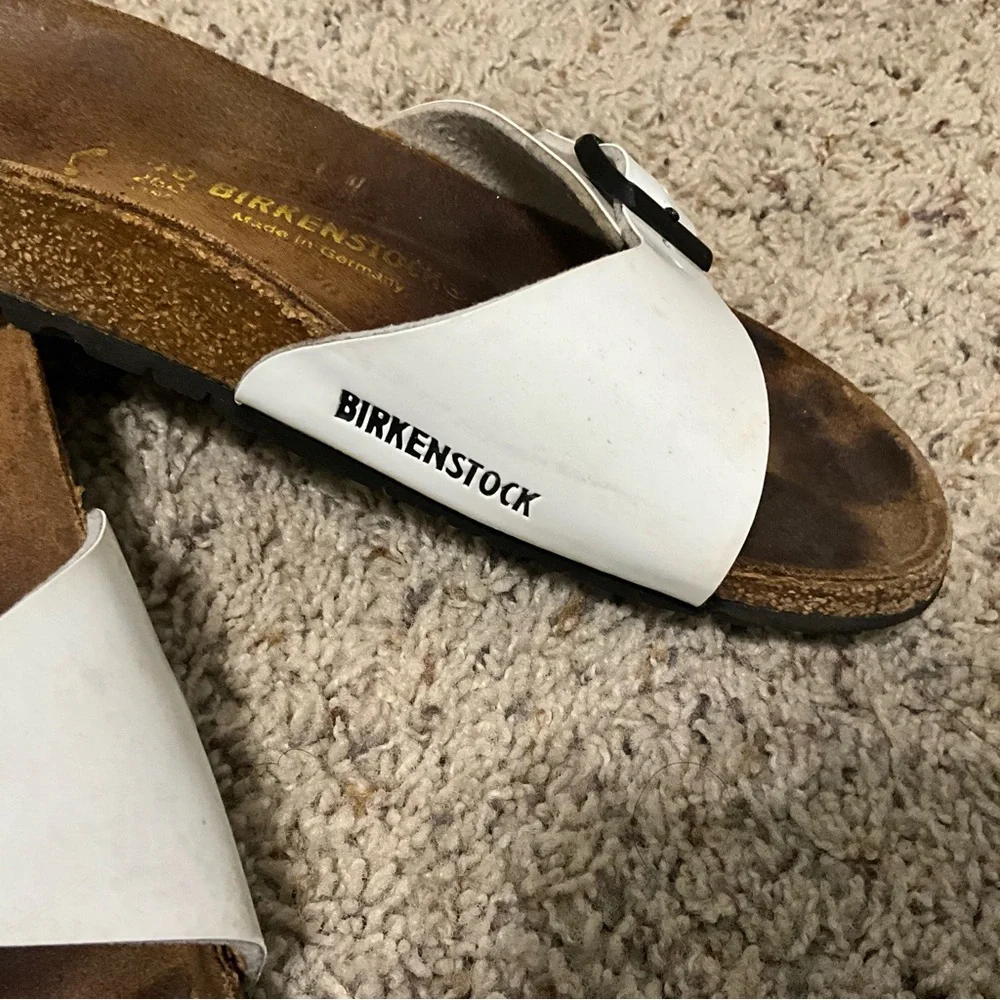 Birkenstock White Sandals with Buckles women’s 40 - Picture 3 of 15